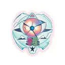 energy atom tattoo design idea