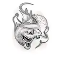 leopard gecko tattoo design idea