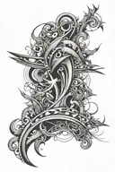 abstract crenshaw tattoo design idea