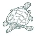 shellback turtle navy tattoo design idea