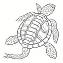 shellback turtle navy tattoo design idea