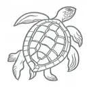 shellback turtle navy tattoo design idea
