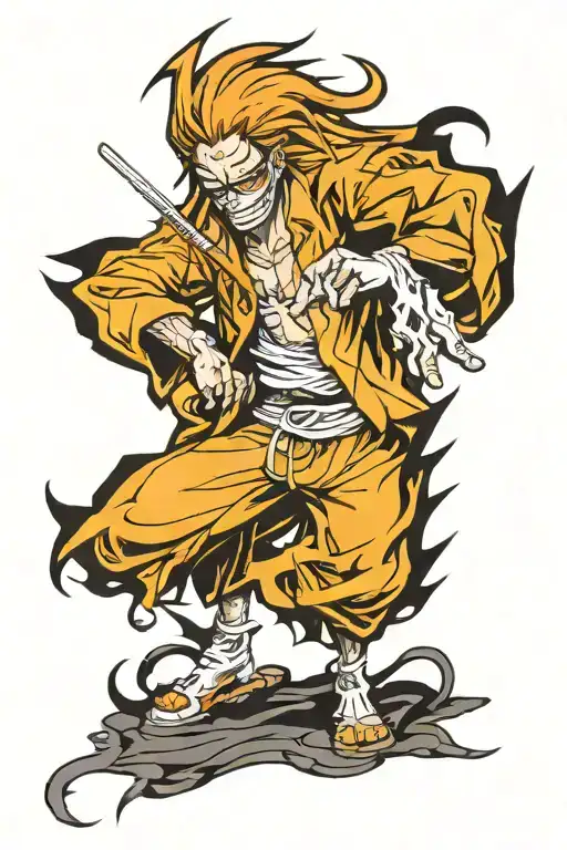 Hado 90 kurohitsugi from bleach anime tattoo design idea