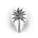 palm trees tattoo design idea