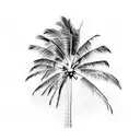 palm trees tattoo design idea
