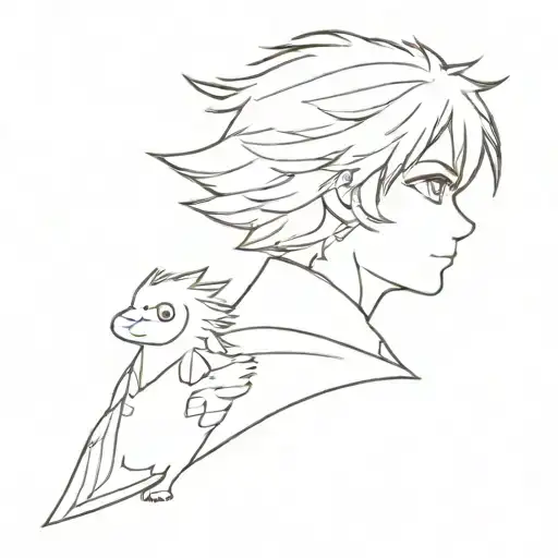 Sophie and howl moving castle small minimal tattoo tattoo design idea
