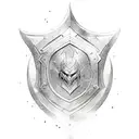 warrior shield tattoo design idea