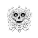 Catrina com dinheiro  tattoo design idea