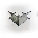 logo batman  tattoo design idea