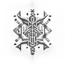 A binary code representation of a Bible verse tattoo design idea