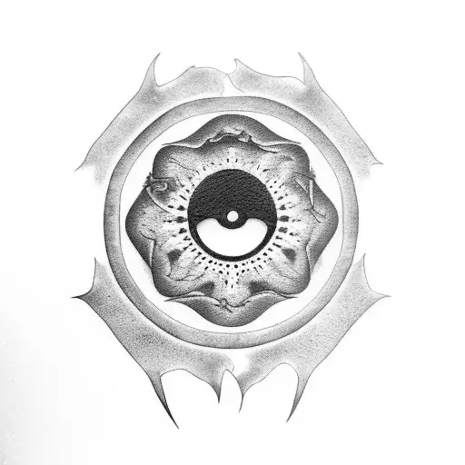 itachi sharingan and it's raven tattoo design idea
