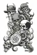 Collage Five Finger Death Punch Volbeat Stone Sour  tattoo design idea