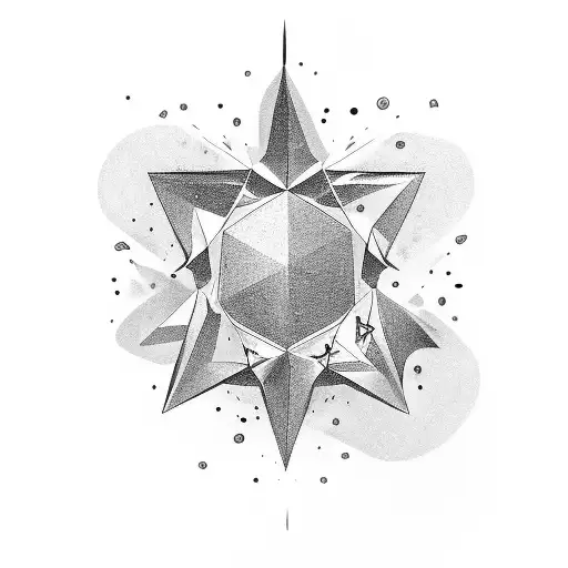 midas star tattoo design idea