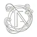 Mirrored number 2's tattoo design idea
