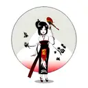 Geisha tattoo design idea