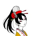 Geisha tattoo design idea