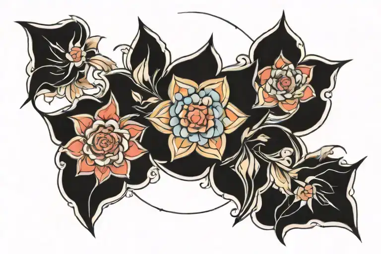 symmetry tattoo design idea