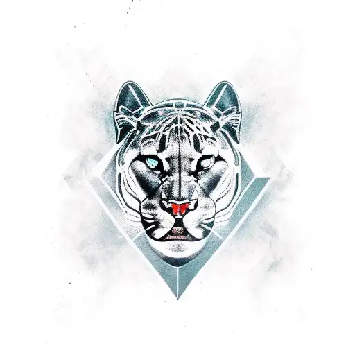 Panther tattoo design idea