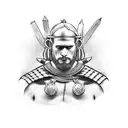 scottish warrior  tattoo design idea