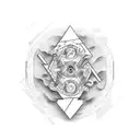 track and field tattoo design idea