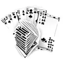 Stack of cash with playing cards tattoo design idea