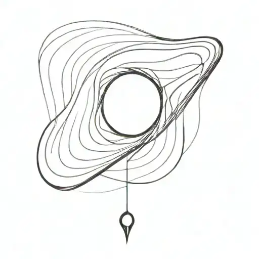 black hole sucking tattoo design idea