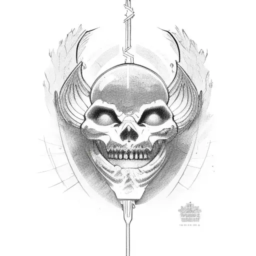 2 Lines with "Glory To God" tattoo design idea