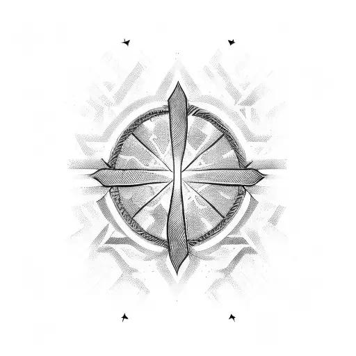 2 Lines with "Glory To God" in the middle tattoo design idea