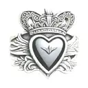 mens claddagh ring tattoo design idea