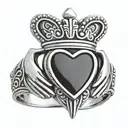 mens claddagh ring tattoo design idea