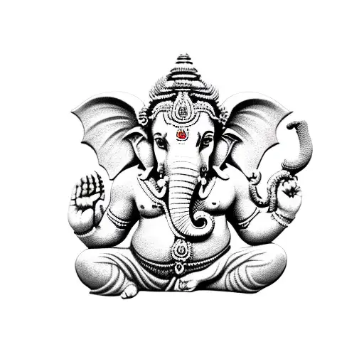 Hindu god ganesha biceps tattoo tattoo design idea