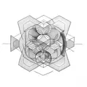 hexagon tattoo design idea