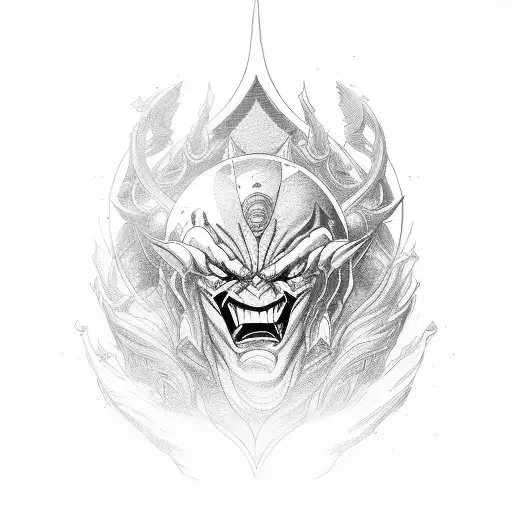 majin sign tattoo design idea