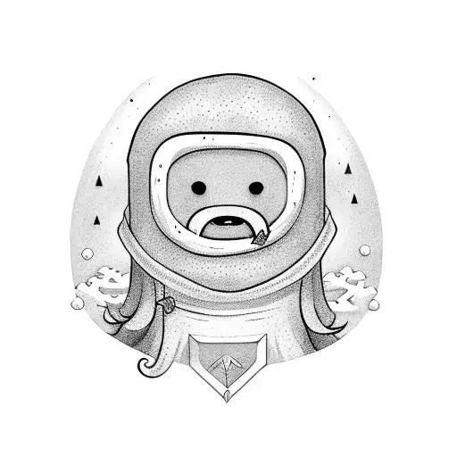 adventure time characters tattoo design idea