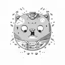 peppermint butler adventure time tattoo design idea