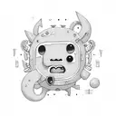 peppermint butler adventure time tattoo design idea