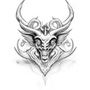 Baphomet  tattoo design idea