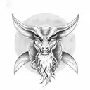 Baphomet  tattoo design idea