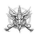 Baphomet  tattoo design idea