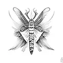 death hawk moth tattoo design idea