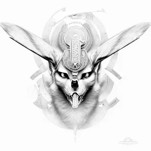anubis Egipt  tattoo design idea