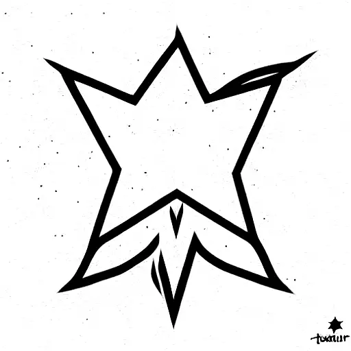 Star tattoo design idea