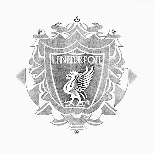 An intricate endless knot design with hidden Liverpool football club symbols tattoo design idea