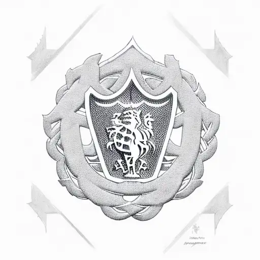 An intricate endless knot design with hidden Liverpool football club symbols tattoo design idea