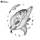 psychadelic sardine tin tattoo design idea