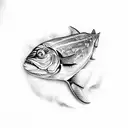 psychadelic sardine tin tattoo design idea