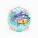 rainbow trout  tattoo design idea