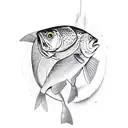 rainbow trout  tattoo design idea