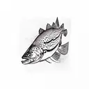 rainbow trout  tattoo design idea