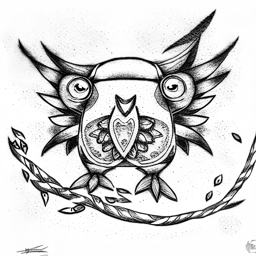 rowlet and mudkip tattoo design idea